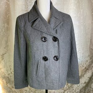 GAP gray pea coats  size M
